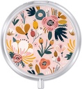 Pill Case, Cute Travel Pill Box til purse, Fugt Bevis Lille Medicine Holder, Bærbar Pocket Medicine Organizer Dispenser til at holde vitaminer, Torve Lever olie, Kosttilskud, Pink Flower
