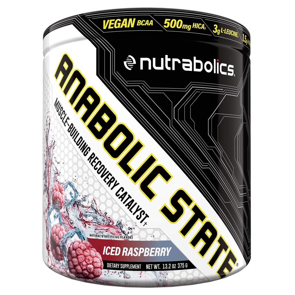 Nutrabolics Kosttilskud Anabolske stat Iced Raspberry 375g (30 Servere)