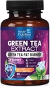 Green Tea Extract Kapsler - Standardiseret 45% EGCG & 98% Polyphenoler - 3X Styrke Green Tea Natural Energy, Urte tillæg med hjerte & antioxidant Health Support, Flasket i USA - 60 Kapsler