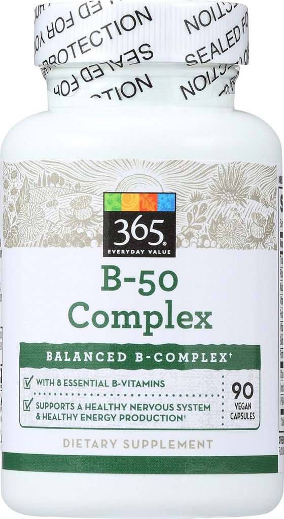 365 by Whole Foods Market, B - 50 Complex, 90 ct, Packaging May Vary