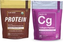 Væsentlige elementer Hydrolyzed Collagen Peptider Powder & Organic Pea Protein Powder - Creamy Chokolade- 124; Fælles, hud, hår, & Nail Support + Low- Carb Plant- baseret Vegan Blend