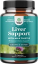 Lever Cleanse Detox & Reparation - Mælk tidsel supplement til fordøjelse og immunforsvar - Ingefær Root, Cholin & Mælkebøtte Root - Herbal Leverstøtte med Silymarin, Beetroot & Artichoke - 70 Greve