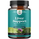 Lever Cleanse Detox & Reparation - Mælk tidsel supplement til fordøjelse og immunforsvar - Ingefær Root, Cholin & Mælkebøtte Root - Herbal Leverstøtte med Silymarin, Beetroot & Artiskoke - 70 Greve