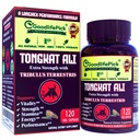 Extra Strength Tongkat Ali med Tribulus Terrestris. Kraftig (100: 1) Longjack / Tongkat Ali Extract. 120 Veg Kapsler Tongkat Ali for Men.All Natural, Non- GMO, Vegan, No Stearate, No Rice Powder