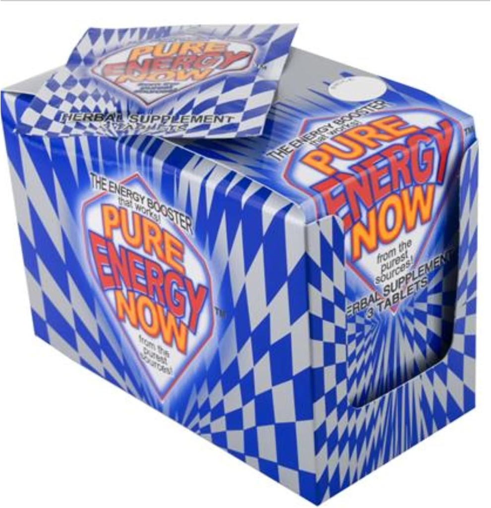 Energi Nu Ren energi Herbal Supplement 3 tabletter Per pakke, (pakke med 24) 1 Box