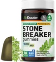 BIO KRAUTER Chanca Piedra Stone Breaker Gummies - 1600 mg Styrke - 60 Vegan Tyg - Natural Nyre & Gallablære Cleanse Supplement