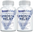 Forskning Verified ® Prosta Relief - Saw Palmetto og Bioperine ® - Prostate Health; Bstige & Urinary Health, Drive and Performance; Pure Natural, 90 kapsler (pakke med 2)