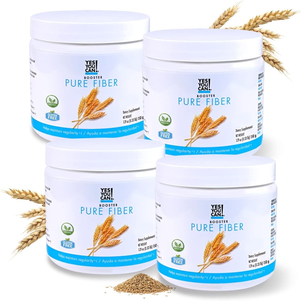 Ja, du kan! Drink Booster - Organic Green Superfood Powder Drink Mix - 4 Pack med Alfalfa Grass, Wheatgrass, Kale, Barley Grass, Lemon Juice Powder - rig på antioxidanter, vitaminer og mineraler.