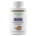 Paradise urter Arjuna, cardiovaskulær support, blodtryk vedligeholdelse, hjerte sundhed, antioxidant supplement, Vegan, non-GMO, gluten fri, 60 vegetariske kapsler