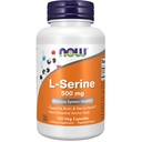 NU Kosttilskud, L- Serine 500 mg, Nervesystemet Sundhed, 120 Veg kapsler
