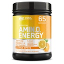 Optimum Nutrition New Flavor Amino Energy - Pre Workout med grøn te, BCAA, Aminosyrer, Keto Friendly, Green Coffee Extract, Energy Powder - Citrus Spritz, 65 Servere (Packaging May Vary)