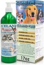 Premier Omega Fish Oil Supplement fra Island Pure Measures 124; Wild Caught Measurement 124; 3053mg Omega-3 per teske Measurement 124; For store hunde Breeds Measurement 124; Ethyl Ester Distillation Measurement 124; Pump Flaske BPA Free Børstet Aluminium 17Oz