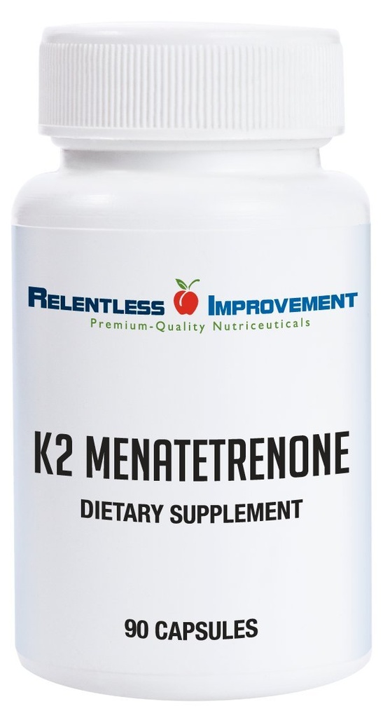 Naturlig Vitamin K2 MK4 - High- Potency 15,000mcg Understøtter Bone og Arterial Health Soy- Free, Vegi- Kapsler