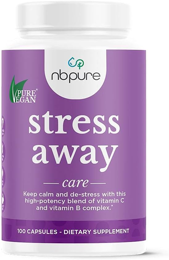nbpure Stress Away All- Natural Stress Management Supplement Kapsler, 100 Tæl