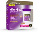 GoodSense Aller- Ease - Fexofenadine Hydroklorid 180 mg tabletter - 24 timers allergimedicin til indendørs og udendørs lindring, 30 Tæl