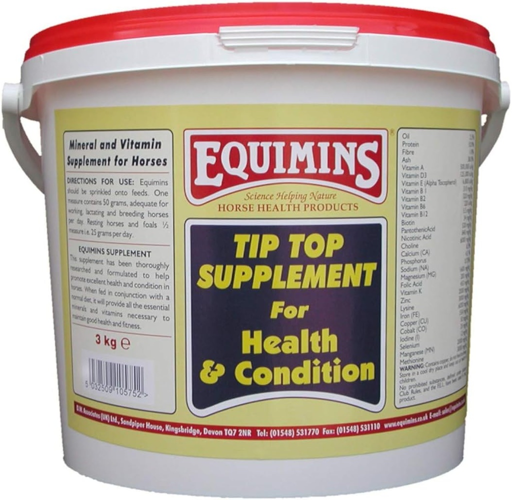 Hestetillæg Tip Top Pulver 3 kg Tub