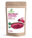 Organic Beet Root Powder Mex124; 8 oz eller 226g Mex124; USDA Organic Godkendte, Raw and Non GMO Mex124; Nitrooxide Booster, Øger Stamina og Circular Mex124; Vegan Mex124; 100% Raw from India, by SHOPOSR (8oz)