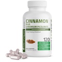 Bronson Cinnamon Plus Chrom Picolinate Supplement, High Potency Chrom, Non- GMO, 120 Vegetariske kapsler