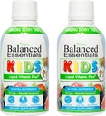 Wellgenix Balancerede Essentials Kids Liquid Vitamin - Ernæring Multivitamin til Picky Eaters - Childrens immunboost & Samlet sundhed -16oz (pakke med 2)