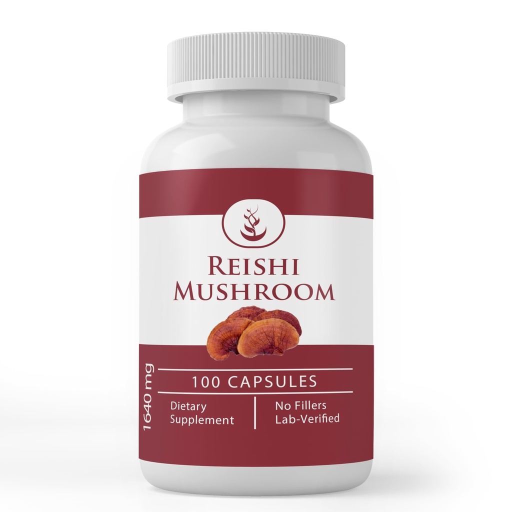 Pure Original Ingredients Reishi Mushroom, (100 Capsules) Always Pure, No Additives Or Fillers, Lab Verified