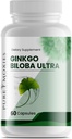 Ginkgo Biloba og Ginseng Brain Kosttilskud Understøtter Brain Funktion, Hukommelse, Mental Alerness, Alle naturlige, Forbedre blodcirkulation