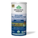 ORGANISK INDIA Psyllium Husk Powder - Pre & Probiotic Fiber Supplement, Organic Psyllium Husk Fiber Supplement, Hele Psyllium Husk Powder Unflavored, Kostfibre, USDA Organic, Gluten Free - 10 Oz