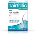 Wellmaan Hair Kosttilskud til mænd med zink, Selenium, lignians, der understøtter hårvækst, Give styrke til hår Rødder