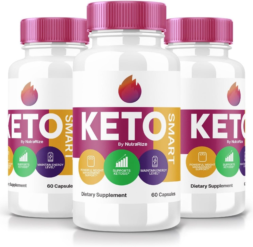 (3 Pack) Keto Smart Kapsler - Keto Smart Kosttilskud til avancerede vægttab, Maksimal styrke All- Natural Pills for Targeting Belly Fat, KetoSmart Pastillas anmeldelser (180 Kapsler)