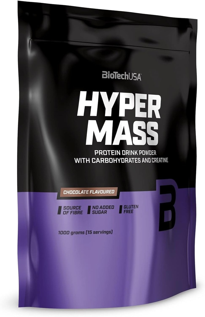 Biotechusa Hyper Mass 5000 Vægt Gainer Mass 1000g - Chokolade