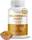 Goldenseal Root 8- in-1 Formel - med kanel Ginger Echinacea Elderberry Black Pepper Vitamin D3 - Non- GMO, Gluten- fri, Soy- fri