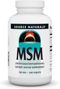 Source Naturals MSM (methylsulfonylmethan), 750mg - 240 tabletter