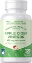 Rite Aid Apple Cider Vinegar Tablets with Cayenne Pepper, 120 Count Supports Metabolism, Diet, Detox, Digestion, Gut Health, Immune Support Supplement