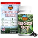 Fulvic Humic Mineral Blend of Plant- sourced Trace Minerals, Electrolytes, Gut Health, Kognitiv & immunforsvar, Pure Vitality Formel for Styrke - 120 kapsler