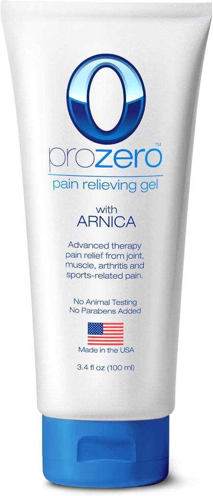 REX MD ProZero, smertestillende gel med Arnica - for Muskelaches, Gigtsmerter, fælles smertelindring & inddrivelse, 3.4 Oz Tube (1)