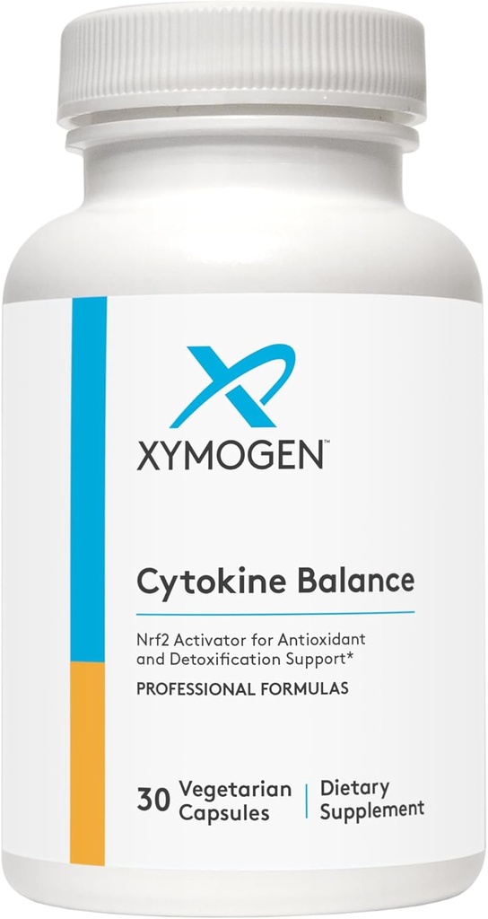 XYMOGEN Cytokine balance for antioxidant og afgiftning Support - Green Tea Extract, Trans- Pterostilben, Gurkemeje Extract, Glucoraphanin (30 kapsler)