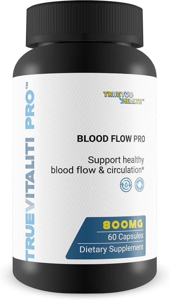 Sand Vitaliti Pro Blood Flow Pro L- Arginin - vores bedste cirkulation supplement til True Vitality Mand Blood Flow & Cirkulation Sundhed - L- Arginin Herre Cirkulation Supplement - Hjælp Blood Flow
