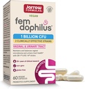 Jarrow Formulas Fem- Dophilus Vaginal Probiotika 1 Millioner CFU med 2 Science- Backed Strops, Kosttilskud til Vaginal & Urinary Tract Support, 60 kapsler, Op til en 60 dages forsyning, Shelf- Stabil