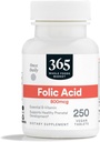 365 af Whole Foods Market, Folinsyre 800mcg, Vegan, 250 tabletter