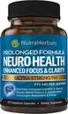 Brain Booster Supplement -90 Day Supply-Nootropics Mental Clarity, Memory & Focus. Scientific Formulated for Prolonged Performance - DMAE, Bacopa Monnieri, Rhodiola Rosea.