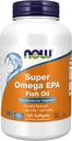 Now Foods Supplements, Super Omega EPA, 360 EPA / 240 DHA, Molekylært Destilleret, Cardiovaskulær Support *, 120 Softgels