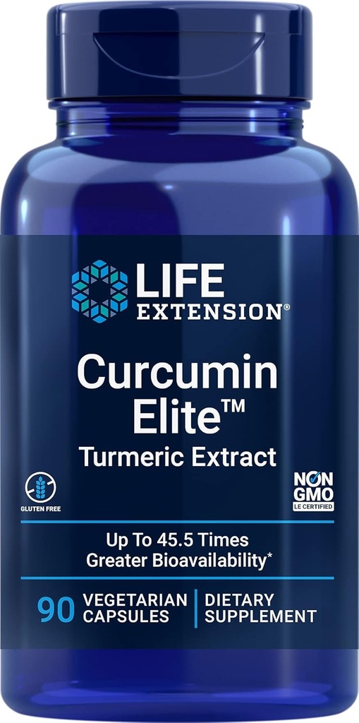 Life Extension Curcumin Elite Gurkemeje, 90 Veg kapsler