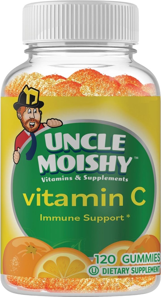 Onkel Moishy C-vitamin med Echinacea 120 Yummy Orange Flavor Jelly Bears