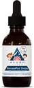 Ayush Herbs BacopoPlus Drops til børn - Kids Focus og opmærksomhed supplement med Bacopa, Ashwagandha, Ginkgo, støtte til hjerne & hukommelse, økologiske ingredienser - 2 Fl Oz (80 Servere)