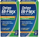 Osteo Bi- Flex Triple Strength Glucosamin med gurkemeje, fælles kosttilskud, overtrukne tabletter, Original version, 80 Greve (pakke af 2)