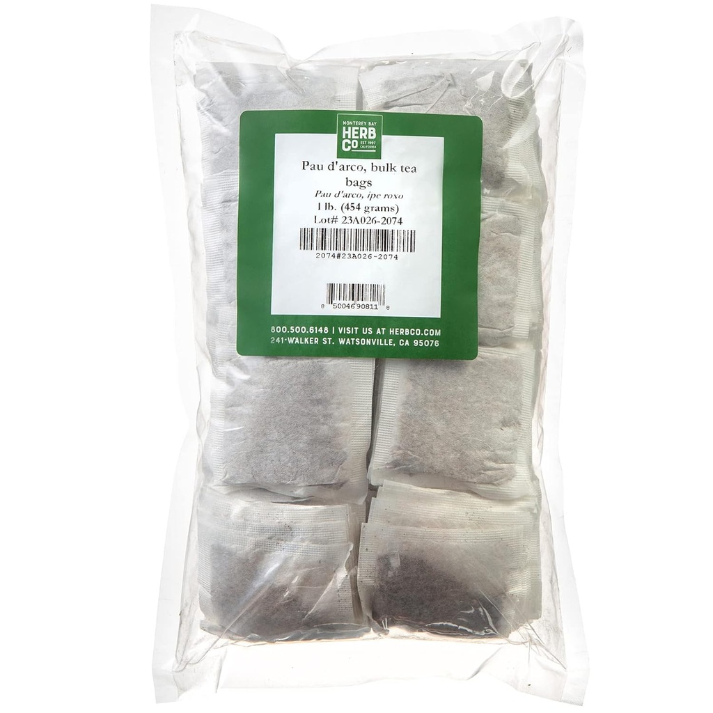 Monterey Bay Herb Co. Pau D 'arco Herbal Tea Note 124; All- Natural & Coffein Free
