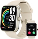 TOZO 2025 Ny Opgraderet Smart ur til mænd Kvinder til iPhone & Android, 1.83 "Fitness Tracker Bluetooth Call [Svar / Make], IP68 Vandtæt søvn skærm, 100 + Sport Modes Guld