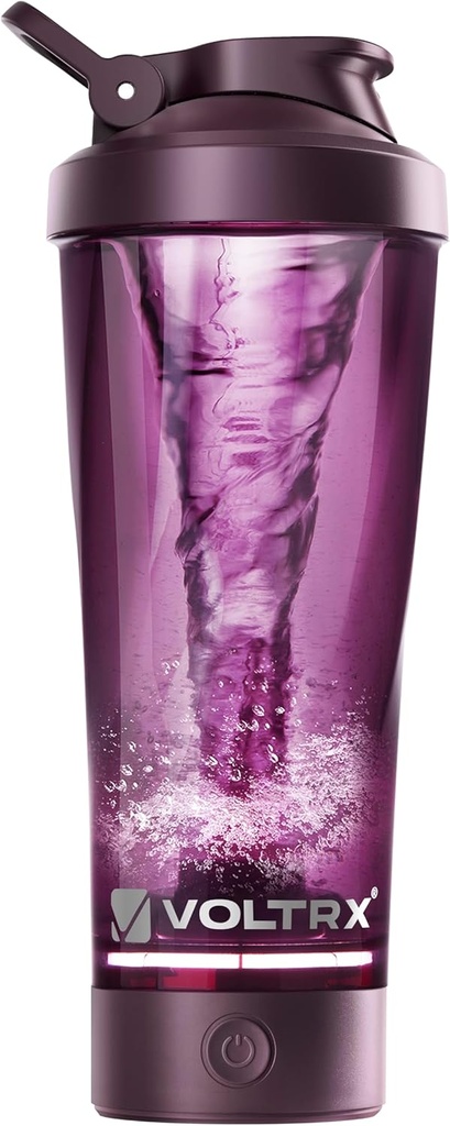 VOLTRX Premium Electric Protein Shaker Flaske, Lavet med Tritan - BPA Free - 24 oz Vortex Portable Mixer Cup / USB C Genopladelige Shaker Cups til Protein Shakes