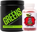 Sculpt Nation by V Shred Greens Unflavored and Apple Cider Vinegar Gummies Bundle