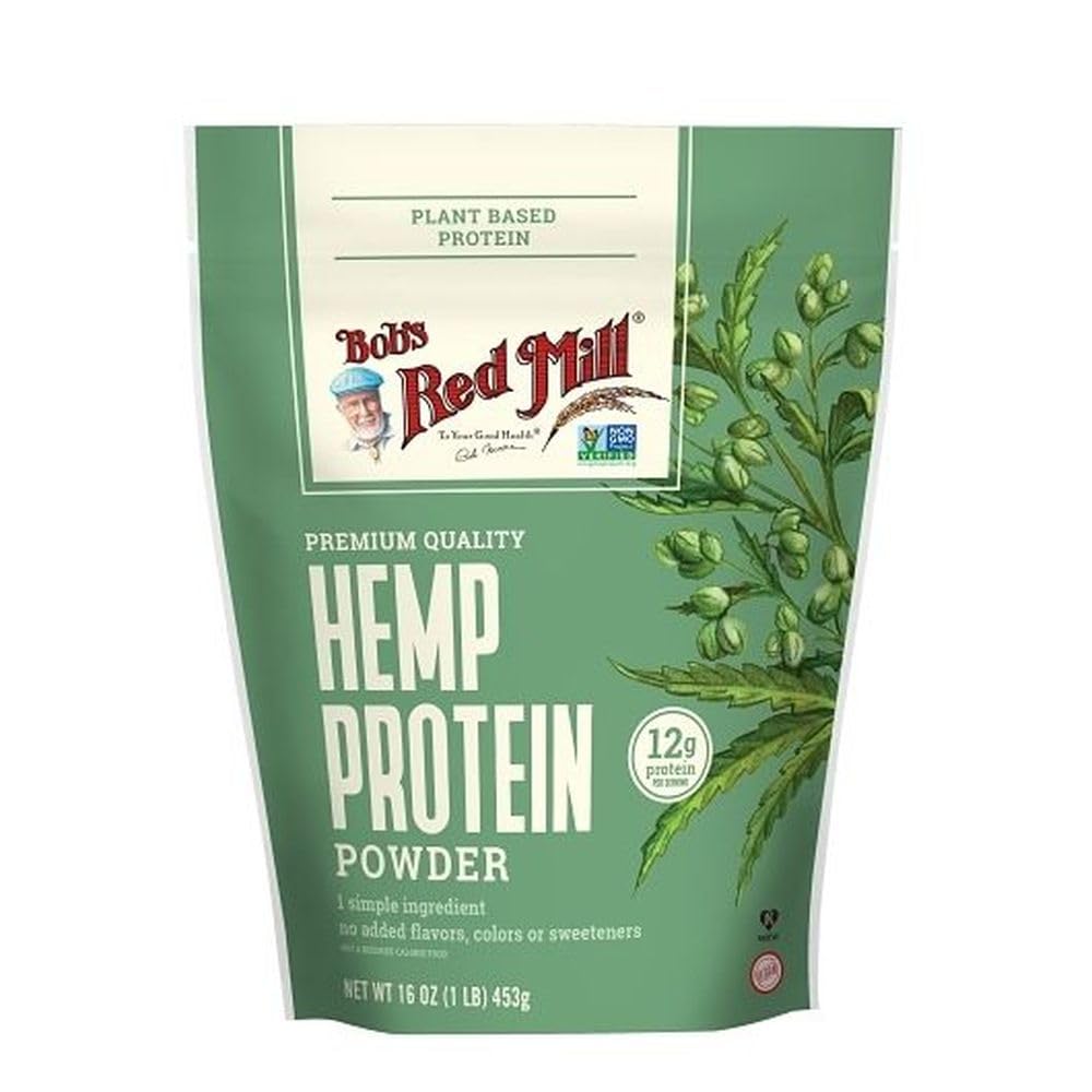Bob 's Red Mill Hamp Protein Powder, 16oz (Pack of 4) - Ikke GMO, Vegan, Paleo Friendly, Keto Friendly, Kosher