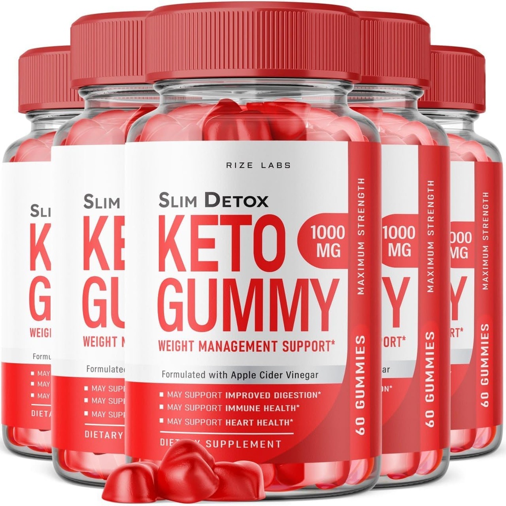 rize laboratorier - Slim Detox Keto ACV Gummies for Advanced Weight Loss med Apple Cider Vincipes, Supplement Hjælper i Reducerende Belly Fat, for ekstra styrke (300 Gummies)